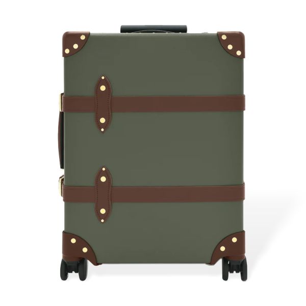 Centenary Carry-on 4 Wheels Green & Brown 