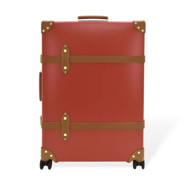 Centenary Large Check-in 4 Wheels Red & Caramel 