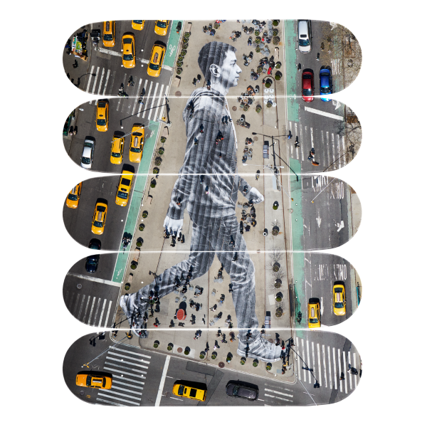 JR Migrants Walking New York City New York USA 2015